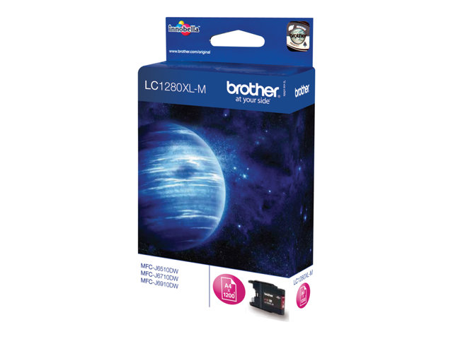 Brother LC1280XLM - Magenta - original - ink cartridge - for Brother MFC-J5910DW, MFC-J6510DW, MFC-J6710DW, MFC-J6910DW