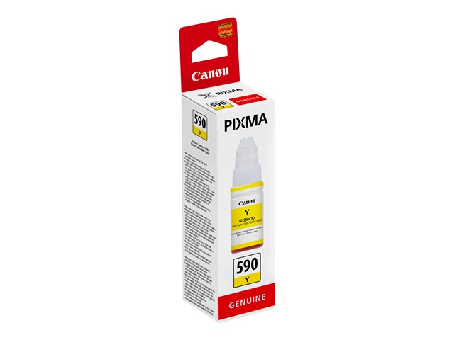 Canon GI 590 Y - 70 ml - yellow - original - ink refill - for PIXMA G1500, G1501, G1510, G2500, G2501, G2510, G3500, G3501, G3510, G4410, G4500, G4511