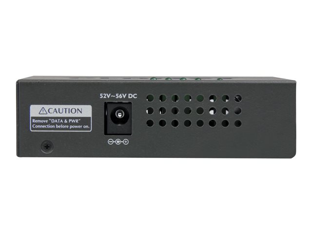 StarTech.com 4 Port Gigabit Midspan - PoE+ Injector - 802.3at and 802.3af - Wall-mountable Power over Ethernet Midspan (POEINJ4G) - PoE injector - AC 100-240 V - 120 Watt - output connectors: 4 - black - for P/N: POEEXT1GAT, POEEXT2GAT, ST12MHDLANU