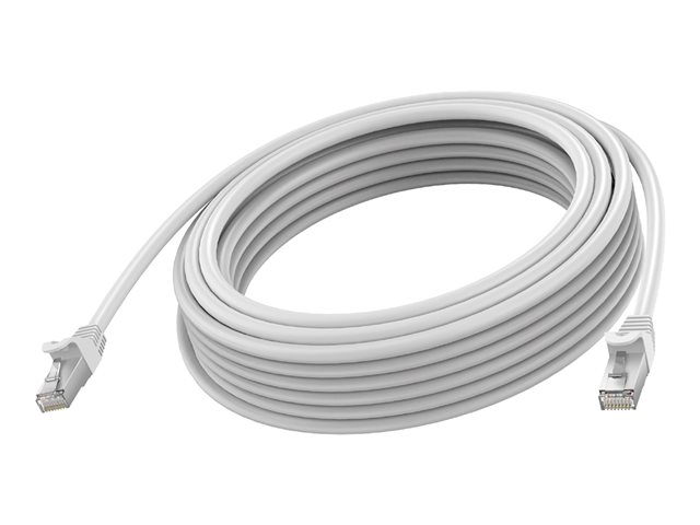 VISION Professional installation-grade Ethernet Network cable - LIFETIME WARRANTY - RJ-45 (M) to RJ-45 (M) - STP Shielded Twisted Pair - CAT 6A - 10 Gbps - 24 AWG - booted - 5 m - white