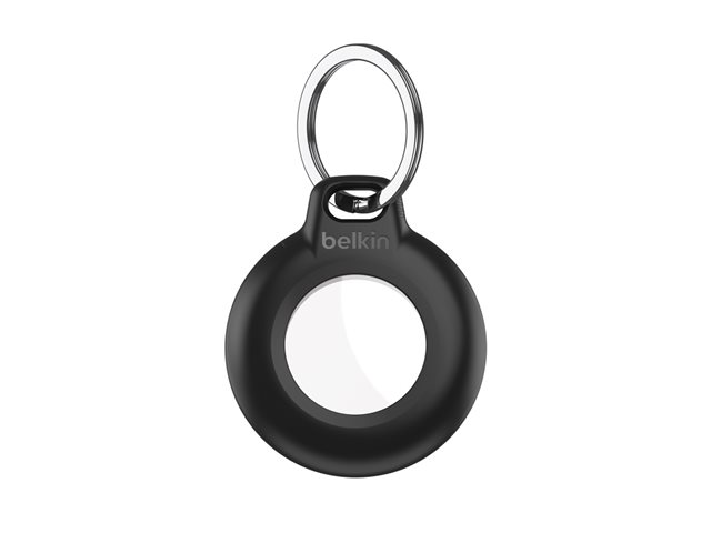 Belkin - Case for airtag - key ring - plastic - black (pack of 4) - for Apple AirTag