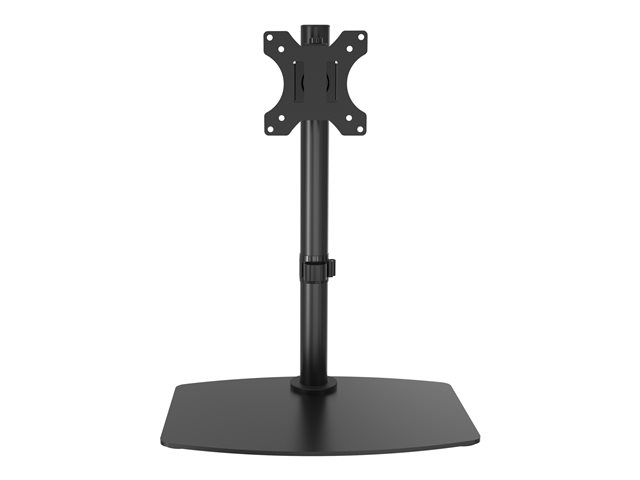 VISION Freestanding Monitor Desk Stand - LIFETIME WARRANTY - fits display 13-32\" with VESA sizes 75 x 75 or 100 x 100 - post height 452 mm / 17\" - max reach 283 mm / 11.1\" - rotate - swivel and tilt - quick-release - thumbscrews - SWL 8 kg / 18 lb - matt black