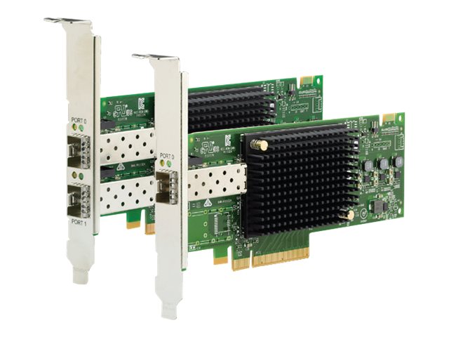 Lenovo ThinkSystem Emulex LPe32002-M2-L - Host bus adapter - PCIe 3.0 x8 low profile - 32Gb Fibre Channel SFP+ x 2 - for ThinkSystem SD530, SR630, SR650, SR850, SR860, SR950