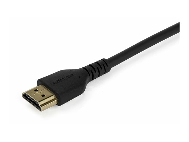 StarTech.com 1.5m (4.9ft) Premium High Speed HDMI Cable with Ethernet, 4K - Premium High Speed - HDMI cable with Ethernet - HDMI male to HDMI male - 1.5 m - shielded - black - 4K60Hz (4096 x 2160) support, HDR support, rugged, passive