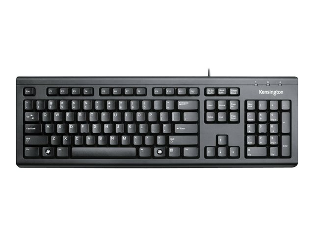Kensington ValuKeyboard - Keyboard - USB - Nordic - black