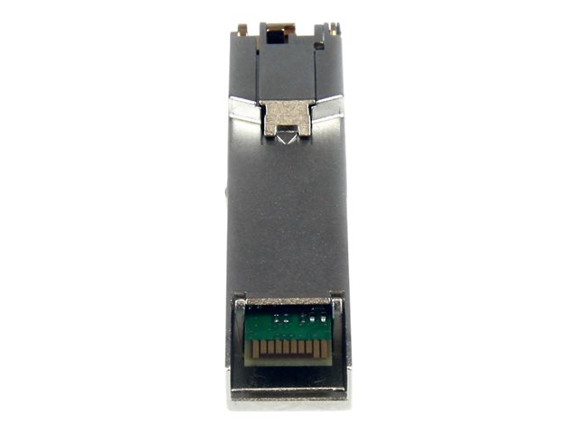 StarTech.com Cisco SFP-GE-T Compatible SFP Module, 1000BASE-T, SFP to RJ45 Cat6/Cat5e, 10/100/1000 Mbps, RJ-45 (Copper) 100m, Cisco IE3400, IE3300, IE3200, 1000MbE Mini GBIC Transceiver - Lifetime Warranty (SFPC1110) - SFP (mini-GBIC) transceiver module - 1GbE - 1000Base-TX - RJ-45 - up to 100 m - for P/N: MCM1110SFP