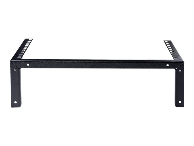 StarTech.com 3U Wall Mount Patch Panel Bracket - 19 in - Steel Vertical Patch Panel Mounting Bracket for Networking Equipment (RK319WALLV) - Mounting bracket - wall mountable - black - 3U - 19\"