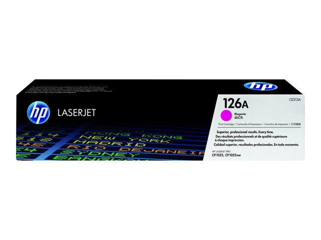 HP 126A - Magenta - original - LaserJet - toner cartridge (CE313A) - for Color LaserJet Pro CP1025, LaserJet Pro MFP M175, TopShot LaserJet Pro M275