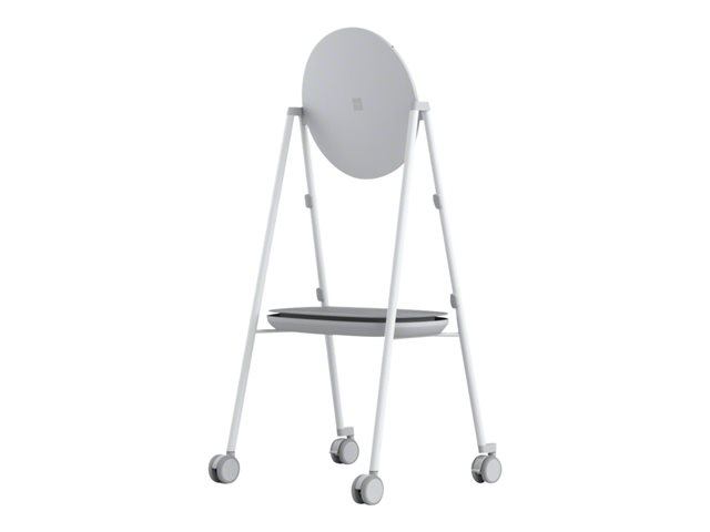 Steelcase - Cart - for interactive flat panel - grey, arctic white, pewter - for Microsoft Surface Hub 2S 50\", Hub 3 for Business