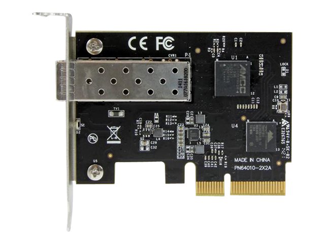 StarTech.com 10Gb SFP+ Network Card - PCIe 10 Gigabit Ethernet Fiber Network Card w/ Open SFP+ - PCIe x4 10Gb NIC SFP+ Card (PEX10000SFP) - Network adapter - PCIe 2.0 x4 low profile - 10 GigE - 10GBase-LR, 10GBase-SR, 10GBase-LRM - for P/N: BNDTB10GI, BNDTB210GSFP, BNDTB310GNDP, BNDTB410GSFP, BNDTB4M2E1, BNDTBUSB3142