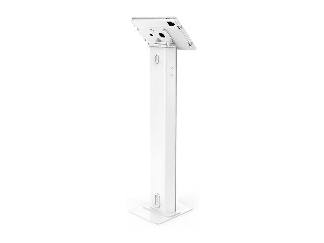 Compulocks iPad Air M2 13\" (2024), Apex Enclosure Brandable Floor Stand - Stand - for tablet - brandable - lockable - metal, polypropylene - white - screen size: 13\" - mounting interface: 100 x 100 mm - floor-standing - for Apple 13-inch iPad Air (M2