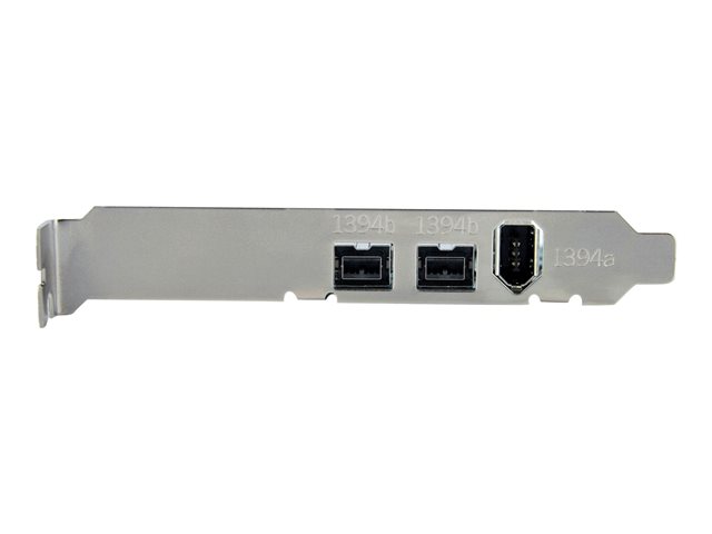 StarTech.com 3 Port 2b 1a 1394 PCI Express FireWire Card Adapter - 1394 FW PCIe FireWire 800 / 400 Card (PEX1394B3) - FireWire adapter - PCIe - FireWire 800 - 2 ports + 1 x FireWire - for P/N: BNDTB10GI, BNDTB210GSFP, BNDTB310GNDP, BNDTB410GSFP, BNDTB4M2E1, BNDTBUSB3142