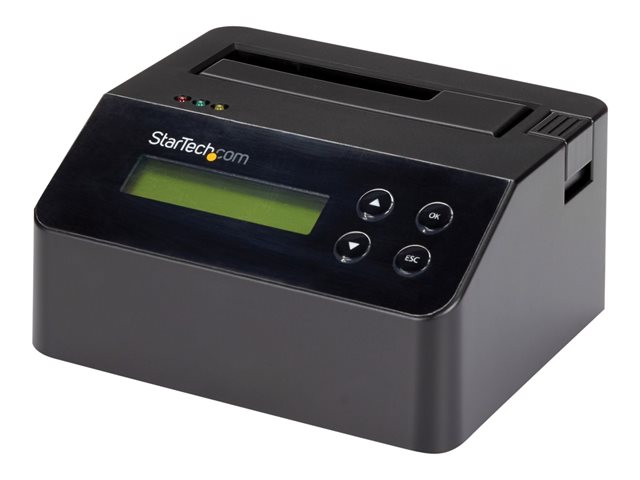 StarTech.com USB 3.0 Hard Drive Eraser Dock for 2.5\" & 3.5\" SATA SSD HDD + 4Kn Drive - LCD/ RS232 - Secure Erase HDD Wiper Docking Station (SDOCK1EU3P2) - Hard drive eraser - 2.5\" / 3.5\" - SATA 6Gb/s - black - for P/N: SVA12M5NA