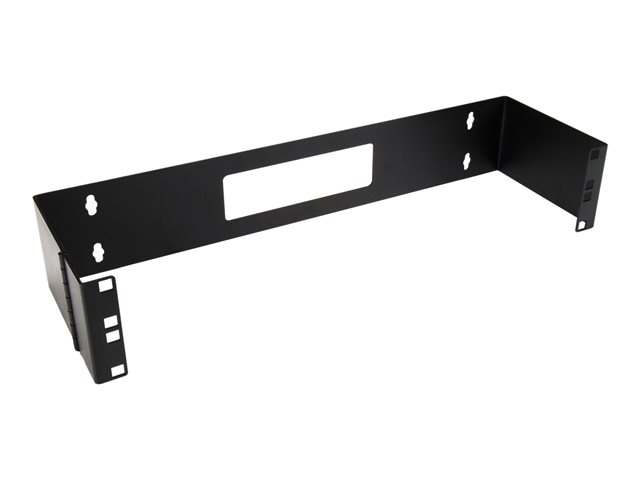 StarTech.com 2U Hinged Wall Mount Patch Panel Bracket - 6 inch Deep - 19\" Patch Panel Swing Rack for Shallow Network Equipment- 22lbs (WALLMOUNTH2) - Wall mount bracket - 2U - 19\"
