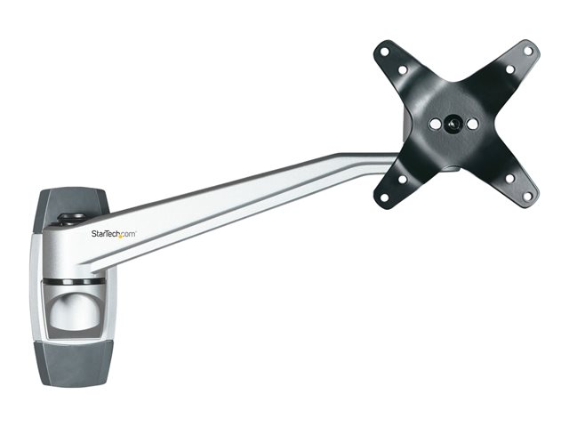 StarTech.com Wall Mount Monitor Arm - 10.2\" Swivel Arm - For up to 34\" VESA - Bracket - adjustable arm - for LCD display - aluminium - silver - screen size: 13\"-30\" - wall-mountable