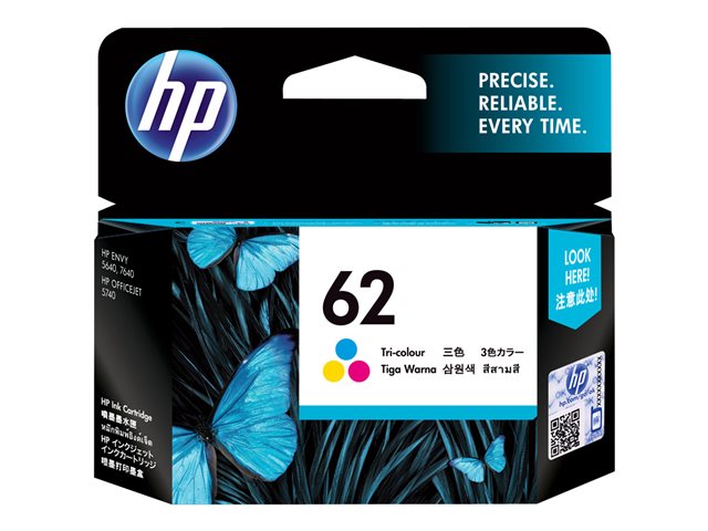HP 62 TRI-COLOR ORIGINAL INK CARTRIDGE B