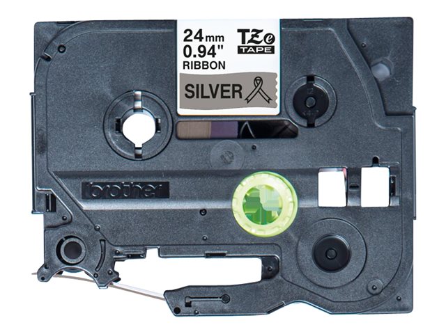 Brother TZe-R951 - Satin - black on silver - Roll (2.4 cm x 4 m) 1 cassette(s) ribbon tape - for Brother PT-D600, P-Touch PT-D800, P900, P950, P-Touch Cube Plus PT-P710