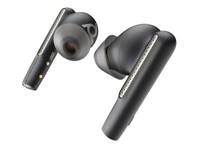 Poly Voyager Free 60/60+ Microsoft Teams Certified Black Earbuds (2 Pieces) - Replaces Poly SKU 221223-03
