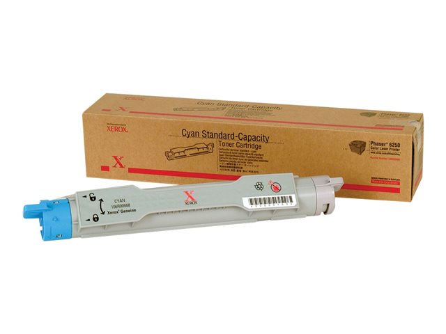 Xerox Phaser 6250 - Cyan - original - toner cartridge - for Phaser 6250, 6250B, 6250DNM, 6250DP, 6250DT, 6250DX, 6250N
