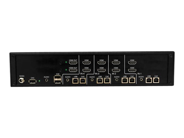 Secure KVM Switch 4-Port Dual Head HD