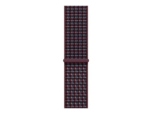 46mm Burgundy Plaid Sport Loop