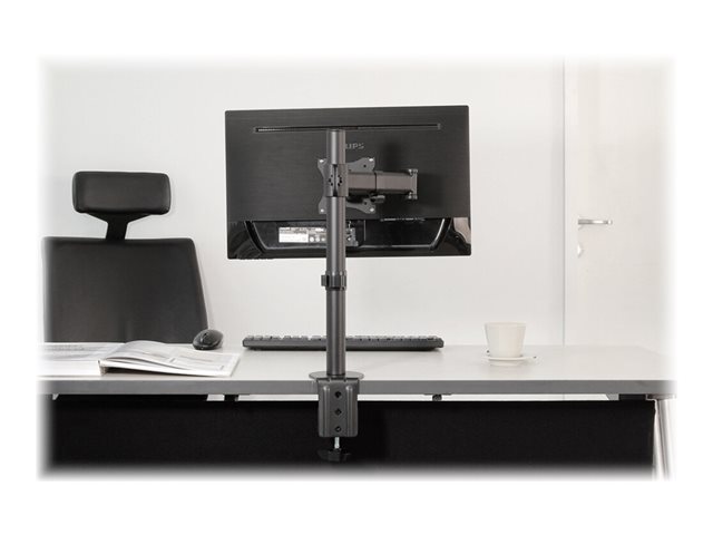 Neomounts NM-D135 - Mounting kit - full-motion - for LCD display - black - screen size: 10\"-30\" - clamp mountable, grommet, desk-mountable