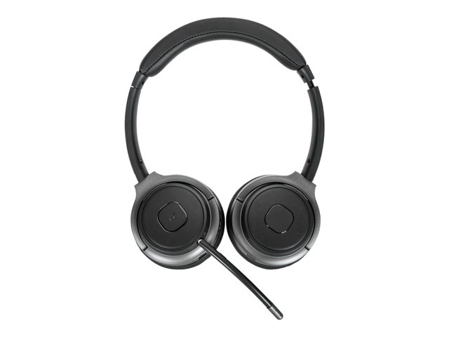 Targus AEH104GL - Headset - on-ear - convertible - Bluetooth - wireless, wired - 3.5 mm jack - noise isolating - black