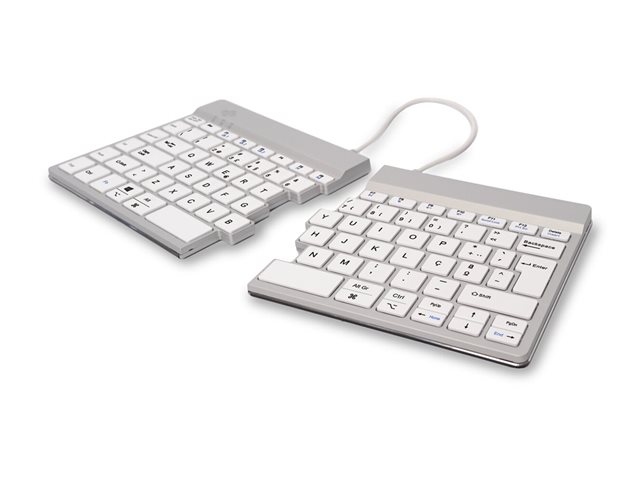 ErgonomicKB Split QWERTY(PT) Bluet white