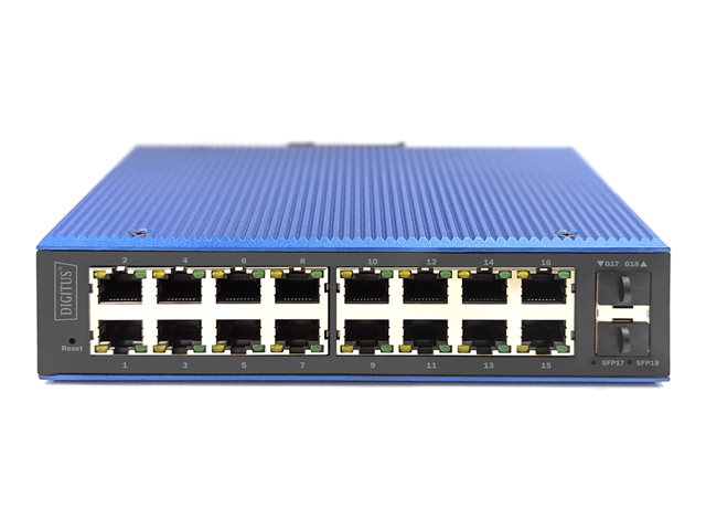 Ind. 16+2-Port Gigabit L2 managed Switch