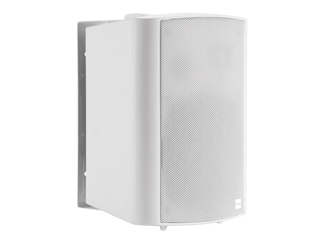 VISION Professional Pair Active 5.25\" Wall Speakers - LIFETIME WARRANTY - 2 x 30w (Program) - Bluetooth - RS-232 - Bluetooth (can be disabled), minijack and 2-phono inputs (summed) - C brackets included - 2-way with Bass reflex - white