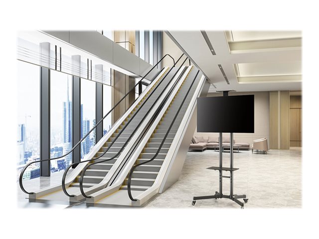 Neomounts PLASMA-M1700E - Cart - for flat panel / AV equipment - black - screen size: 32\"-70\"