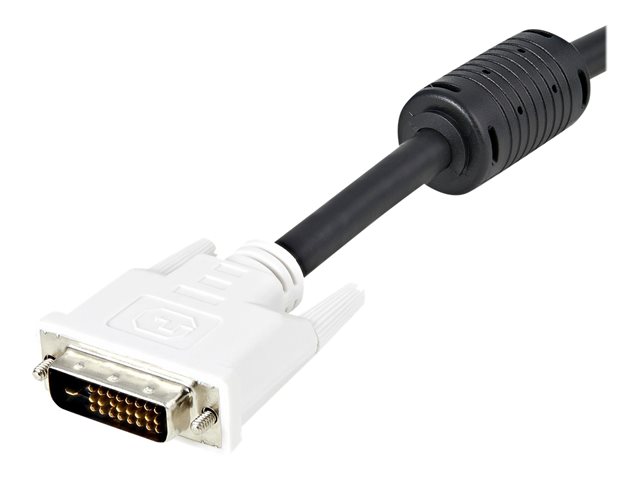 StarTech.com 2m DVI-D Dual Link Cable - Male to Male DVI-D Digital Video Monitor Cable - 25 pin DVI-D Cable M/M Black 2 Meter - 2560x1600 (DVIDDMM2M) - DVI cable - dual link - DVI-D (M) to DVI-D (M) - 2 m - black