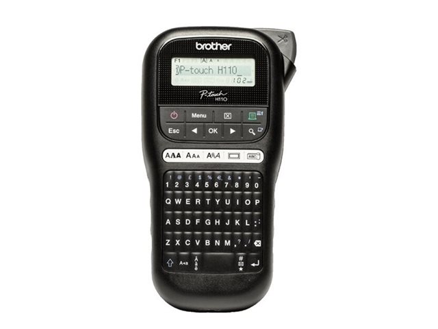 Brother P-Touch PT-H110 - Labelmaker - B/W - thermal transfer - Roll (1.2 cm) - 180 dpi - up to 20 mm/sec - 2 line printing