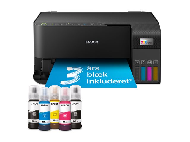 Epson EcoTank ET-2830 - Multifunction printer - colour - ink-jet - ITS - A4 (media) - up to 15 ppm (printing) - 100 sheets - USB, Wi-Fi - black