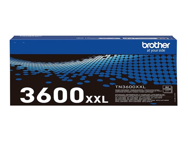 Brother TN3600XXL - Super High Capacity - black - original - box - toner cartridge - for Brother DCP-L5510, HL-L5210, L5215, L6410, L6415, MFC-L5710, L5715, L6710, L6910, L6915