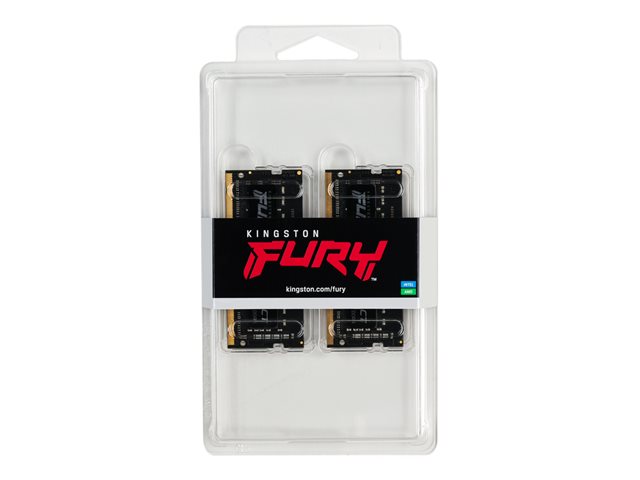 Kingston FURY Impact - DDR4 - kit - 64 GB: 2 x 32 GB - SO-DIMM 260-pin - 3200 MHz / PC4-25600 - CL20 - 1.2 V - unbuffered - non-ECC - black