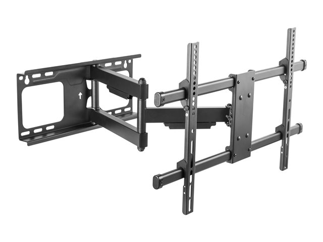 VISION Display Wall Arm Mount - LIFETIME WARRANTY - fits display 42-70\" with VESA sizes up to 600 x 400 - 5 degree tilt up / 15 degree tilt down - 6 degree rotation adjustment - reach from wall 69-615 mm / 2.7-24.2\" - cable management - thumbscrews -