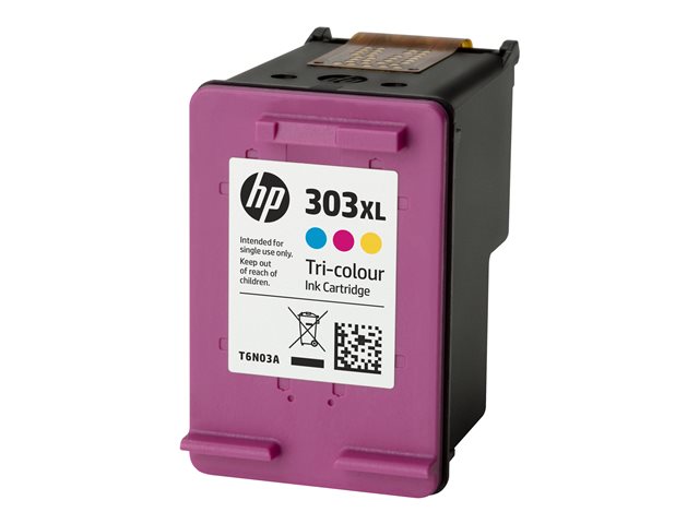 HP 303XL - 10 ml - High Yield - colour (cyan, magenta, yellow) - original - ink cartridge - for ENVY Photo 62XX, Photo 71XX, Photo 78XX, ENVY Inspire 72XX, 79XX, Tango