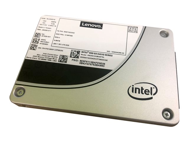 Intel S4510 Entry - SSD - encrypted - 480 GB - hot-swap - 2.5\" - SATA 6Gb/s - 256-bit AES - for ThinkAgile MX3330-F Appliance, MX3331-F Certified Node, VX75XX Certified Node