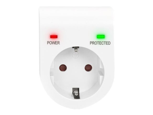 SURGE PROTECTOR WITH POWER AND PROTECTED LED SAFETY OUTLET16 A 3.500W TÃ#Ã#V-GS CE-LVD WHITE