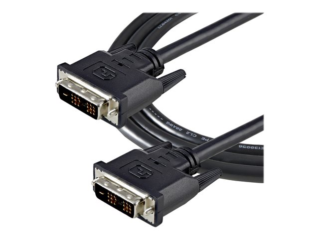 StarTech.com 2m DVID Single Link Cable M/M - DVI cable - single link - DVI-D (M) to DVI-D (M) - 2 m - molded, thumbscrews - black