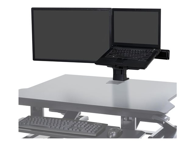 Ergotron WorkFit - Mounting kit (desk mount) - for LCD display / notebook - black - screen size: up to 24\"