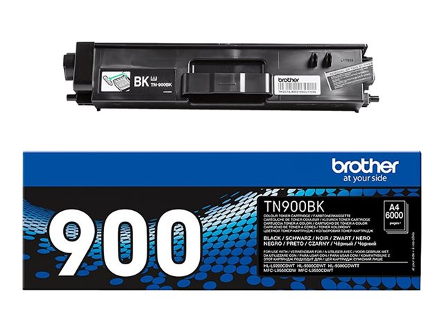 Brother TN900BK - Black - original - toner cartridge - for Brother HL-L9200CDWT, HL-L9300CDWT, HL-L9300CDWTT, MFC-L9550CDW, MFC-L9550CDWT