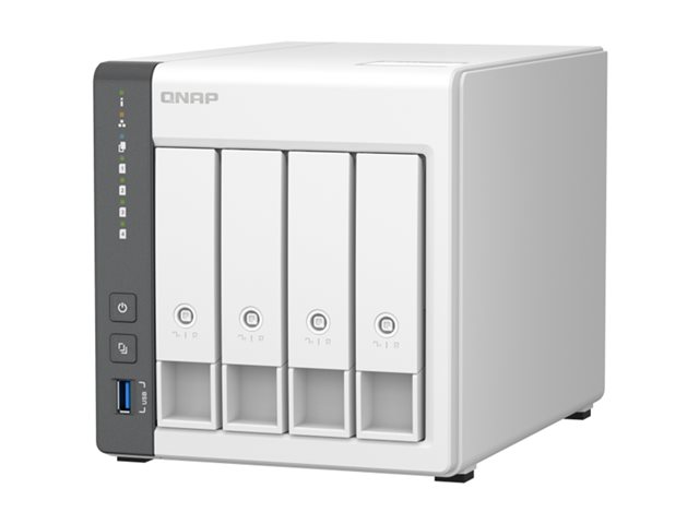 QNAP TS-433 - NAS server - 4 bays - SATA 6Gb/s - RAID RAID 0, 1, 5, 6, 10, JBOD, 50, 60 - RAM 4 GB - Gigabit Ethernet / 2.5 Gigabit Ethernet - iSCSI support