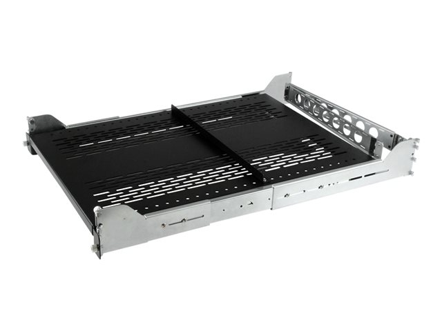 2U Adjustable Vented Sliding Rack Shelf