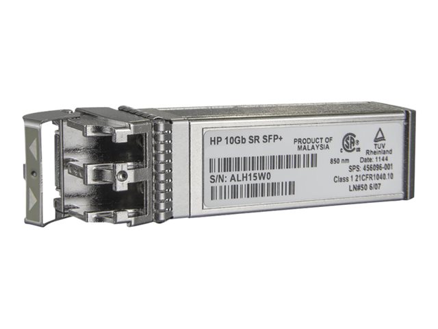 HPE - SFP+ transceiver module - 10GbE - 10GBase-SR - LC multi-mode - up to 300 m - for Apollo 4200 Gen10, Edgeline e920, ProLiant e910t 2U, XL170r Gen10, XL450 Gen10