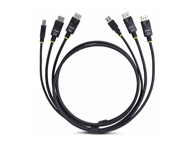 1.8m Dual-DisplayPort and USB KVM Cable