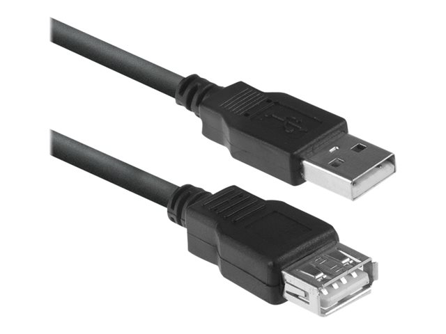 ACT - USB-verlengkabel - USB (M) naar USB (V) - USB 2.0 - 1.8 m - zwart