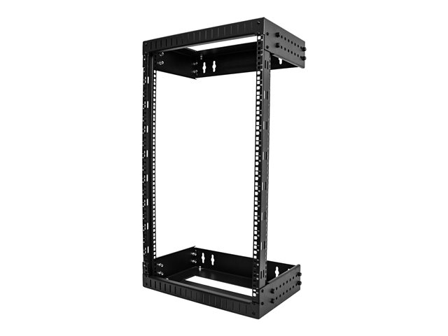 StarTech.com 18U 19\" Wall Mount Network Rack, Adjustable Depth 12-20\" 2 Post Open Frame Server Room Rack for AV/Data/ IT Communication/Computer Equipment/Switch with Cage Nuts & Screws - 18U Adjustable Rack - Rack open frame - 2-post - wall mountable