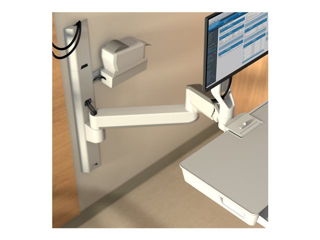 Ergotron CareFit Combo Extender - Mounting component (extender arm, cable cover, end caps) - aluminium, plastic - white - arm mountable - for P/N: 45-618-251, 45-619-251, 45-621-251, 45-622-251